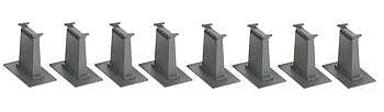 Bachmann 44472 HO Scale Tall Pier Set - E-Z Track(R) -- 8-Piece