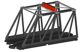 Bachmann 44473 HO Scale Truss Bridge with Blinking Light - E-Z Track(R) -- Kit