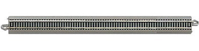 Bachmann 44588 HO Scale Straight Track w/Nickel Silver Rail & Gray Roadbed - E-Z Track(R) -- 18" 45.7cm pkg(25)