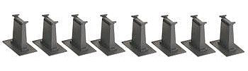 Bachmann 44872 N Scale E-Z Track Accessories -- 8-Piece Tall Pier Set