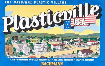 Bachmann 45162 HO Scale Plasticville Classic Kit - Saloon & Barber Shop