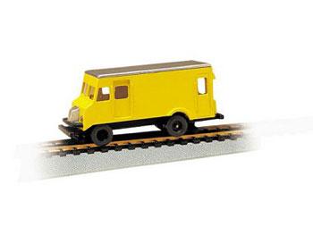 Bachmann 46204 HO Scale Maintenance-of-Way High Railer Rail Detector Step Van - Standard DC -- Painted, Unlettered (yellow)