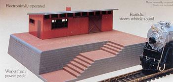 Bachmann 46209 HO Scale Operating Accessories - Storage Building -- With Steam Whistle Sound