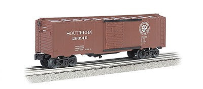 Bachmann 47082 O Scale 40' Steel Boxcar - 3-Rail - Ready to Run - Williams(TM) -- Southern Railway #260910 (Boxcar Red, SR Logo)