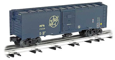 Bachmann 47083 O Scale 40' Steel Boxcar - 3-Rail - Ready to Run - Williams(TM) -- Maryland & Pennsylvania #15226 (blue, yellow; Star Logo)