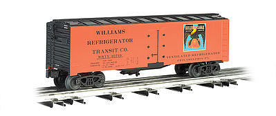Bachmann 47467 O Scale 40' Reefer - 3-Rail - Ready to Run - Williams(TM) -- Golden Eagle Oranges