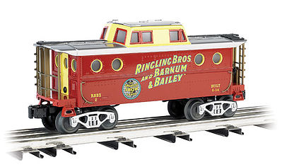 Bachmann 47756 O Scale N5C Porthole Caboose - 3-Rail - Ready to Run - Williams(TM) -- Ringling Bros. and Barnum & Bailey(TM) #2