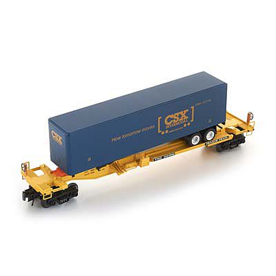 Bachmann 48403 O Scale Front Runner Intermodal Car w/Trailer - 3-Rail - Ready to Run - Williams(TM) -- TTX w/CSX Trailer