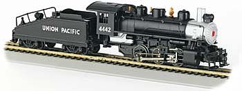 Bachmann 50603 HO Scale USRA 0-6-0 Switcher w/Slope-Back Tender - Standard DC -- Union Pacific #4442 (black, silver)