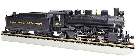 Bachmann 51506 HO Scale Baldwin 2-6-2 Prairie with Smoke - Standard DC -- Baltimore & Ohio #2453 (black, graphite, yellow)