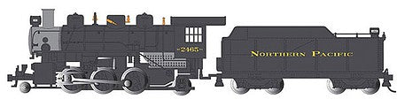 Bachmann 51507 HO Scale Baldwin 2-6-2 Prairie with Vanderbilt Tender, Smoke - Standard DC -- Northern Pacific #2456 (black, graphite)