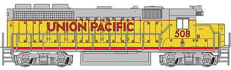 Bachmann 63562 N Scale EMD GP40 No Dynamic Brakes - Standard DC -- Union Pacific #508 (Armour Yellow, gray)