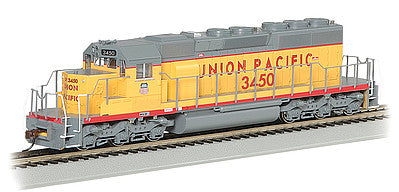 Bachmann 67205 HO Scale EMD SD40-2 w/DCC & Sound -- Union Pacific #3450 (Armour Yellow, gray, red)