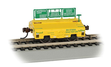 Bachmann 74402 HO Scale Scale Test Weight Car - Ready to Run -- Burlington Northern #979006 (yellow, green)