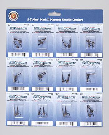 Bachmann 78021 HO Scale E-Z Mate Mark II Couplers w/Metal Coil Spring -- Over Shank - Long 1 Pair