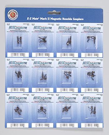 Bachmann 78029 HO Scale E-Z Mate Mark II Couplers w/Metal Coil Spring -- Under Shank Short 1 Pair