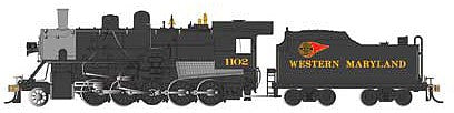 Bachmann 85404 HO Scale Baldwin 2-10-0 Russian Decapod - WowSound(R) and DCC - Spectrum(R) -- Western Maryland #1102 (black, graphite, yellow; Fireball Logo)