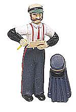 Bachmann 92313 G Scale Figures -- Station Agent w/Coat & Hat