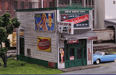 Blair Line 1008 N Scale Green Door Lounge -- Kit - 1-1/8 x 2-11/16"  2.8 x 6.9cm