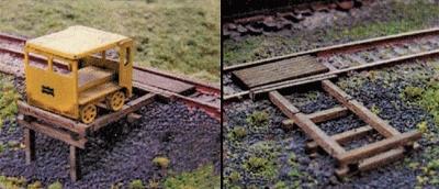 Blair Line 124 HO Scale Handcar Set-Off - Kit (Laser Cut Wood) -- 1 x 11/16"  2.5 x 1.8cm  pkg(3)