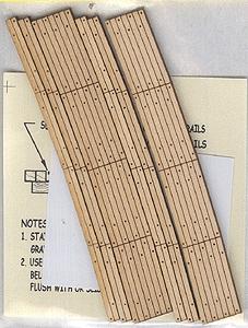 Blair Line 129 HO Scale Laser-Cut Curved 2-Lane Wood Grade Crossing pkg(2) -- 30" Radius