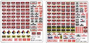 Blair Line 152 HO Scale Storefront & Advertising Signs -- Safety, Warning, Misc.