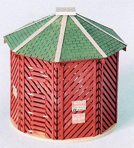Blair Line 191 HO Scale Tom's Corn Crib -- 2-1/4"  5.6cm Diameter; 2-1/2"  6.2cm Tall