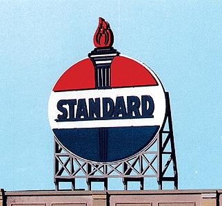 Blair Line 2522 All Scale Laser-Cut Wood Billboard Kits - Large for HO, S & O -- Standard Oil 3.10 x 3.75"