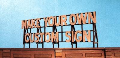 Blair Line 2550 All Scale Laser-Cut Wood Billboard Kits - Large for HO, S & O -- Do-It-Yourself Custom 4-3/4 x 2"