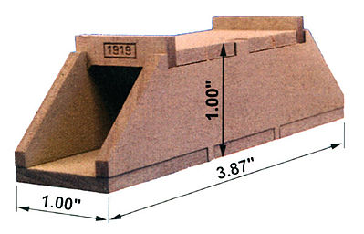 Blair Line 2807 HO Scale Concrete Box Culvert -- 3-7/8 x 1 x 1"  9.8 x 2.5 x 2.5cm