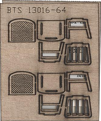 BTS (Better Than Scratch) 13016 O Scale Wood Chairs -- Straight