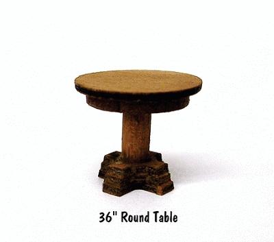 BTS (Better Than Scratch) 23021 HO Scale Round Table Laser-Cut Wood Kit pkg(4) -- 36" 91.4cm