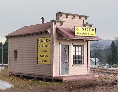 BTS (Better Than Scratch) 27234 HO Scale Cabin Creek Series -- Singer Watch Repair