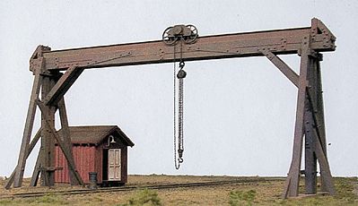 BTS (Better Than Scratch) 27491 HO Scale McCabe Timber Gantry -- Kit - 4-7/8 x 8-15/16" 12.4 x 22.7cm