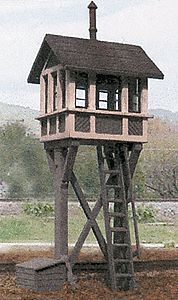 BTS (Better Than Scratch) 27505 HO Scale Elevated Crossing Shanty -- 1-1/4 x 1-1/4" 3.2 x 3.2cm