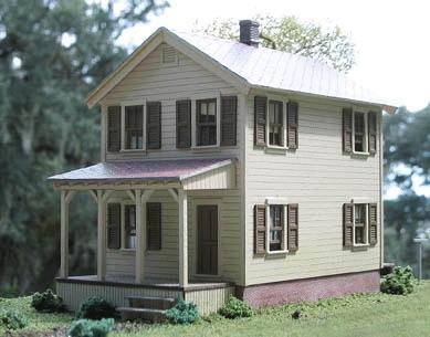 BTS (Better Than Scratch) 7700 S Scale Craftsman Kits - #110 2nd Street House -- 18' x 40'