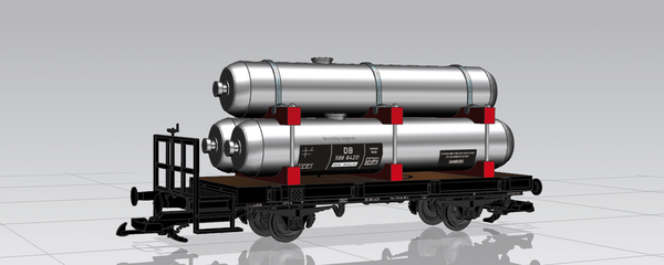 Piko 37831 G Scale DB III 2-Axle Emergency Tank Car (3 Tanks)
