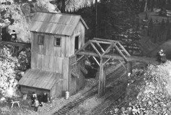 Campbell Scale Models 448 N Scale Idaho Springs Mine -- 2 x 7-1/8" 5.2 x 18.2cm