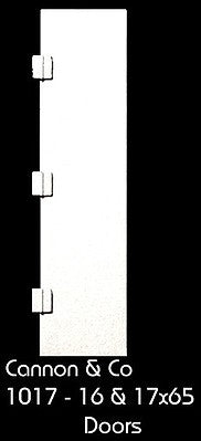 Cannon & Company 1017 HO Scale Plain & Latched Hood Doors pkg(8) -- 16" & 17" x 65"