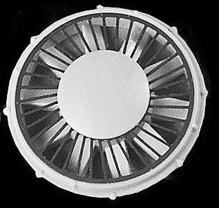 Cannon & Company 1854 HO Scale 48" Cap-Top Dynamic Brake Fan -- For First Generation EMD Diesels pkg(2)