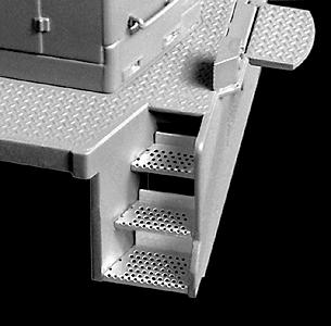 Cannon & Company 2012 HO Scale Engine Step Set (Photo-Etched Brass) -- For Proto 2000 SD45