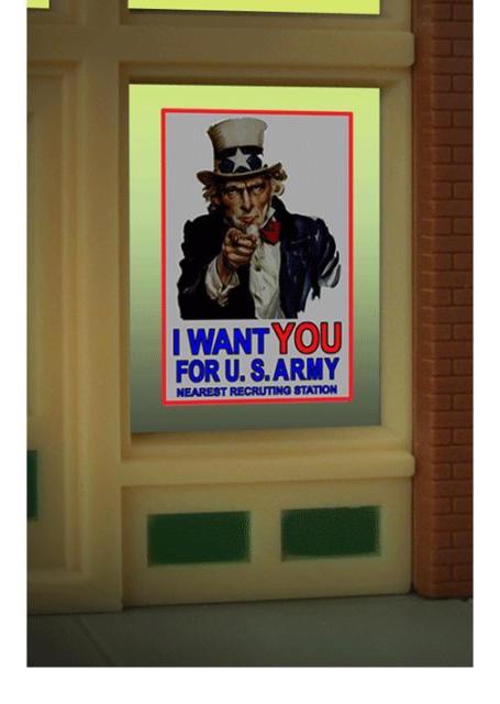 Miller Engineering 9005 Uncle Sam Window Sign