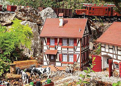 Pola 331779 G Scale Half-Timber House -- Kit - 13-3/16 x 13-3/16 x 16-1/2" 33.5 x 33.5 x 41.9cm