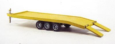 Custom Finishing 7048 HO Scale 18-Ton Steel-Decked Equipment Trailer w/Pintel Hook - Kit