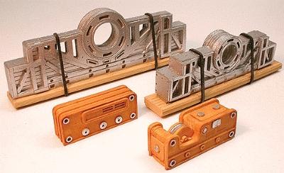 Chooch Enterprises 7284 All Scale Cast Resin Freight Car Load -- 80-Ton Ship's Driveshaft & Pulley 3-3/4" & 4-1/4" 9.5 & 10.7cm