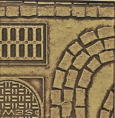 Chooch Enterprises 8659 All Scale Flexible Roadway - Cobblestone Street Details -- Large for HO, S & O Scales