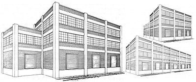 City Classics 104 HO Scale Two-Story Add-On - Kit -- For Smallman Street Warehouse (#195-103, Sold Separately)