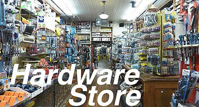 City Classics 1404 HO Scale Hardware Store Picture Window Photo Interior -- Fits 4"  10.2cm Wide x 2-1/8"  5.4cm Building Storefront