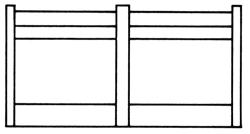 City Classics 205 HO Scale Short Lower Walls -- Less Doors pkg(2)