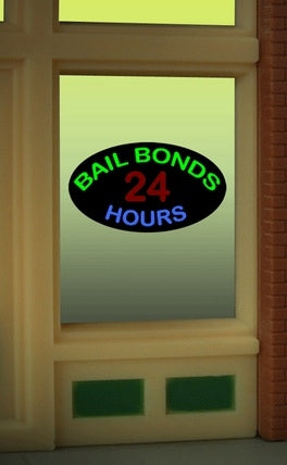 Miller Engineering 8880 O/Ho Bail Bonds Window Sign